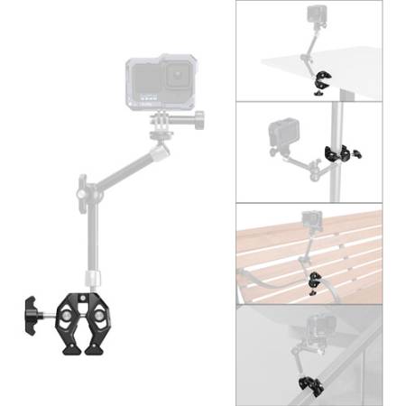 SmallRig 5319 - klamra Super Clamp, przykład użycia